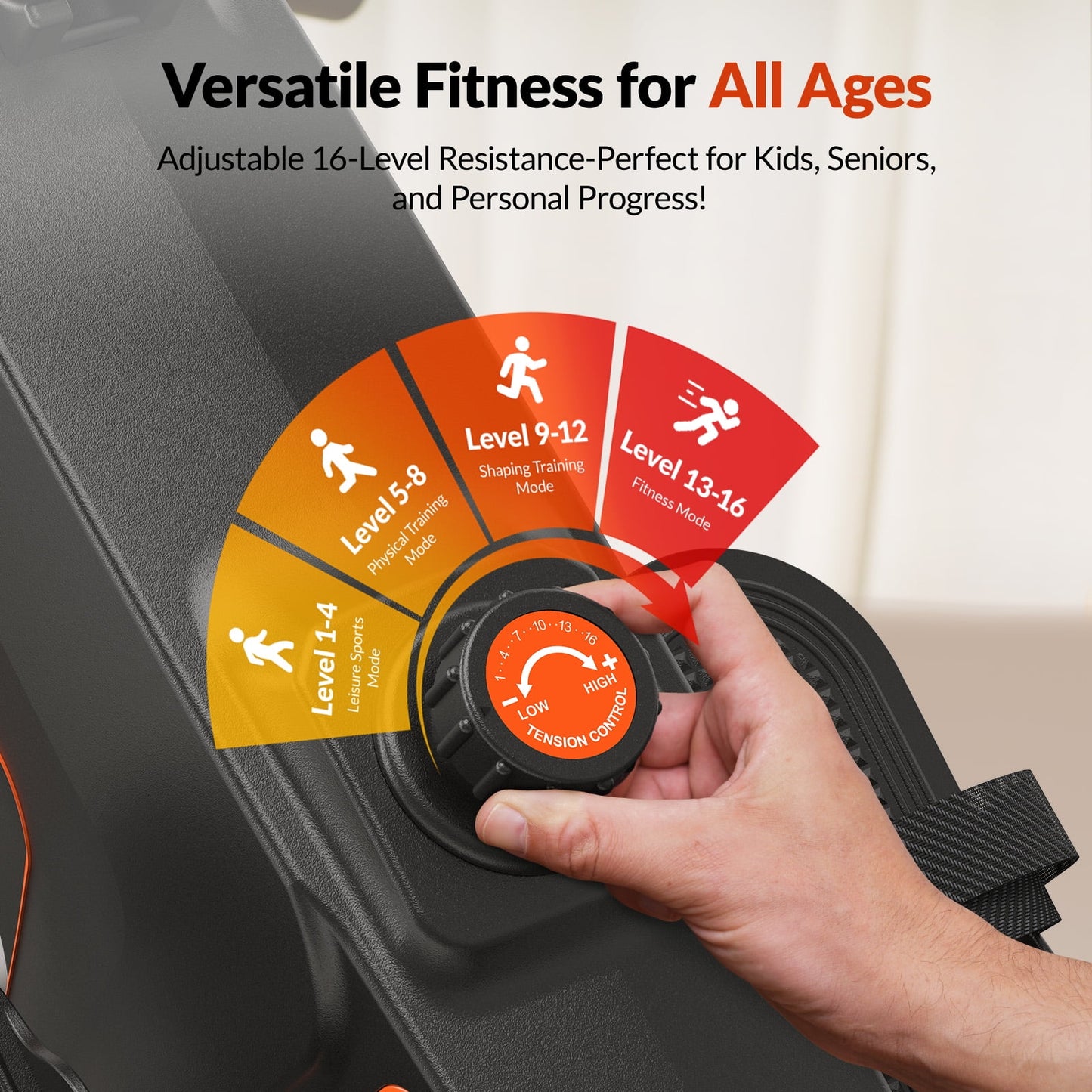 Magnetic Rowing Machine for Home 16-Level Resistance, Foldable, Bluetooth App Sync, Quiet Workout Cardio & Full-Body Training
