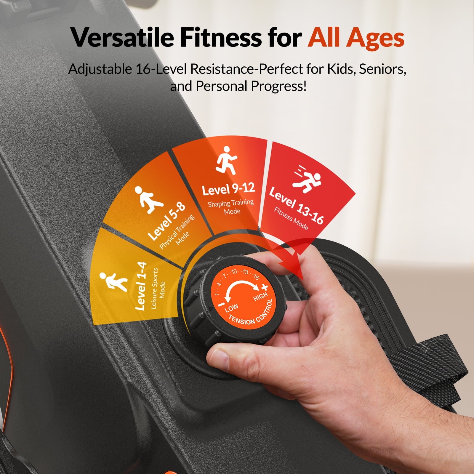 Magnetic Rowing Machine for Home 16-Level Resistance, Foldable, Bluetooth App Sync, Quiet Workout Cardio & Full-Body Training