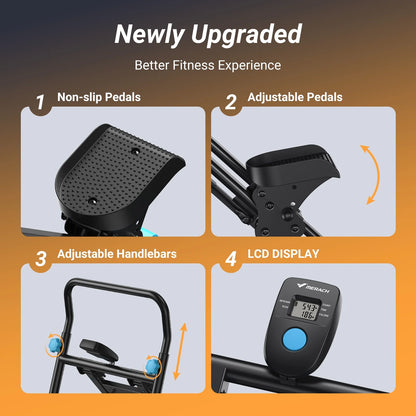 Stair Stepper for Home Compact Foldable Vertical Climber - Full-Body Workout Stepper, Home Gym Cardio Exercise Equipment