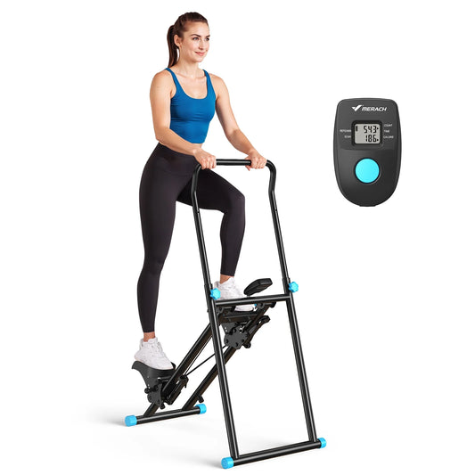 Stair Stepper for Home Compact Foldable Vertical Climber - Full-Body Workout Stepper, Home Gym Cardio Exercise Equipment