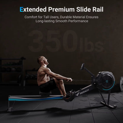Rowing Machines for Home Adjustable Air Resistance Professional Rowing Machine Ergonomic Comfort Seat Performance Monitor