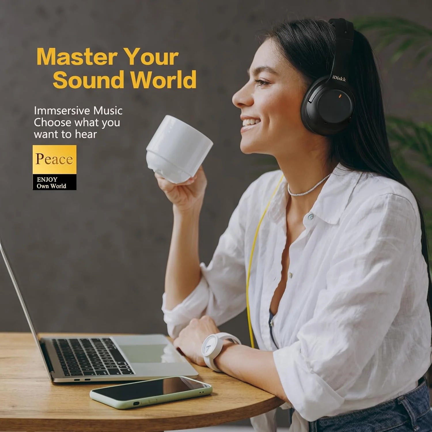 Noise Cancelling Headphones with Deep Bass for Gift，Trips，Commuting Black,E11A Hybrid Active