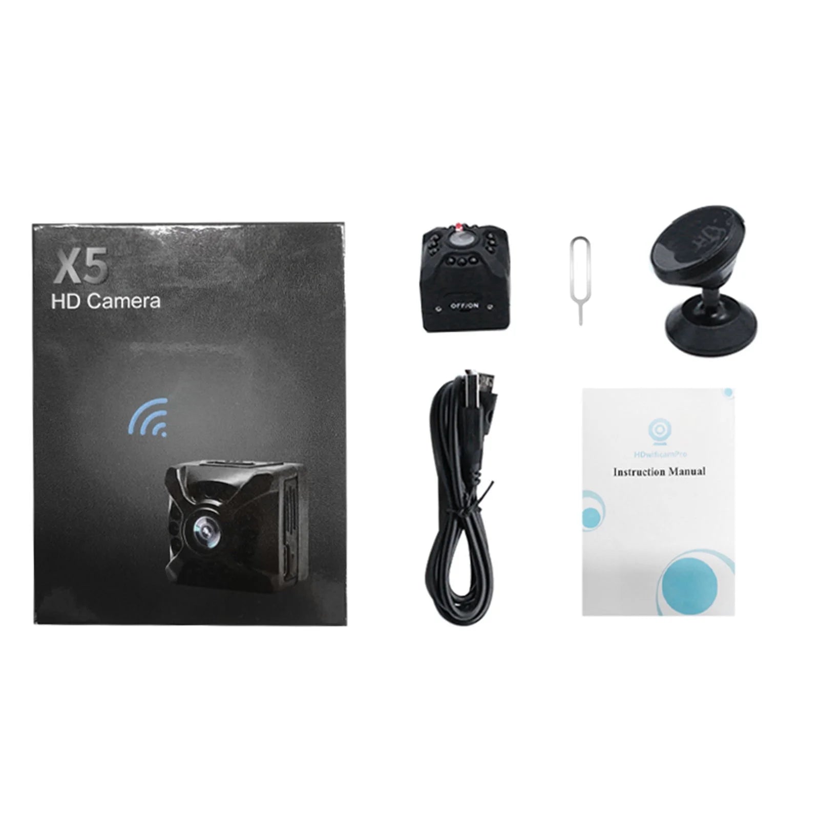 1080P Wireless Home Security Camera Smart Wifi Camera Built-In Battery Supports Night Vision Motion Detection for Home Office with Mounting Bracket