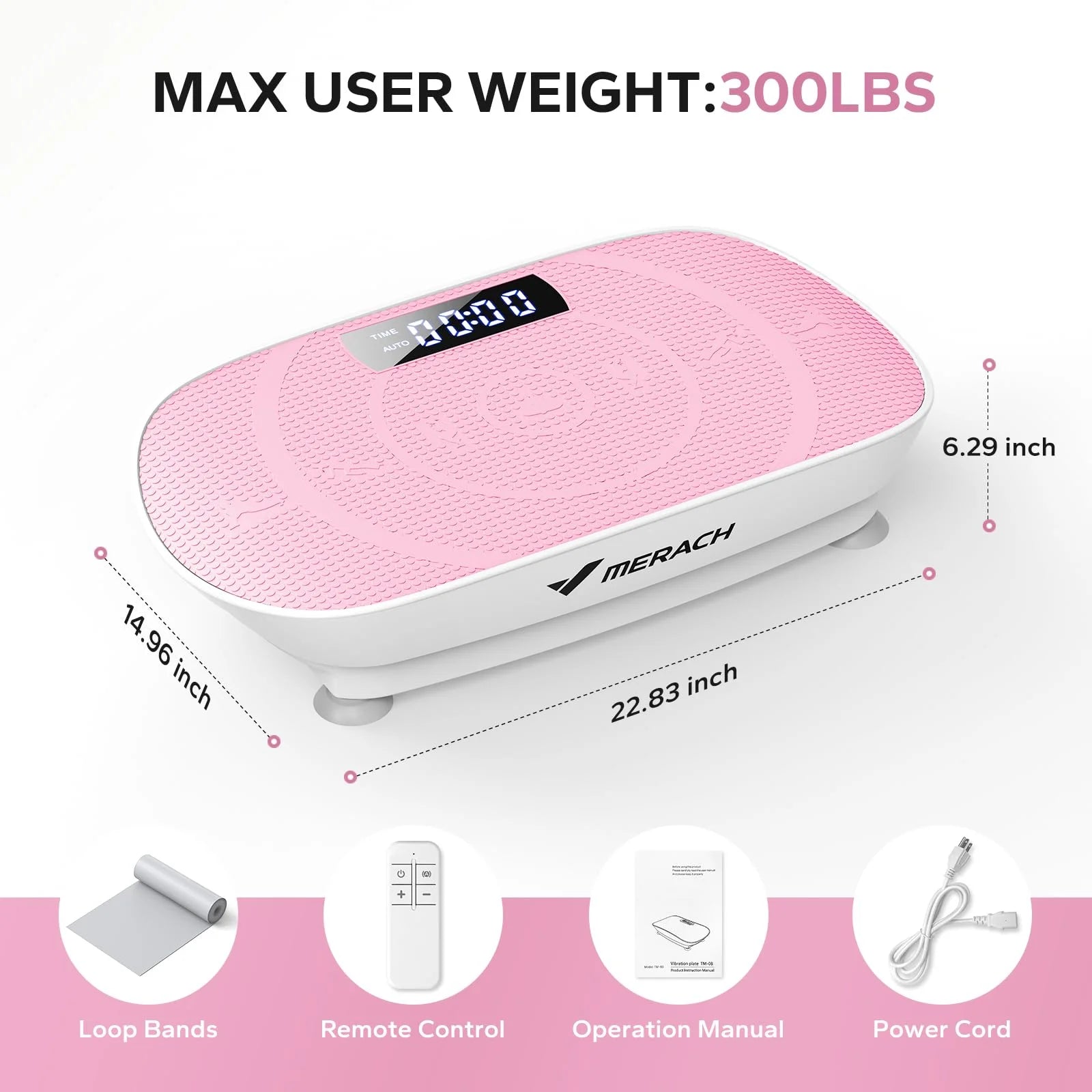 Vibrating Muscle Toner, Toning Machine, 300Lbs Capacity, Home Workout Equipment
