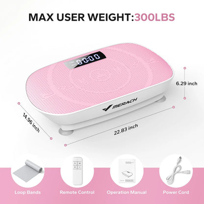 Vibrating Muscle Toner, Toning Machine, 300Lbs Capacity, Home Workout Equipment
